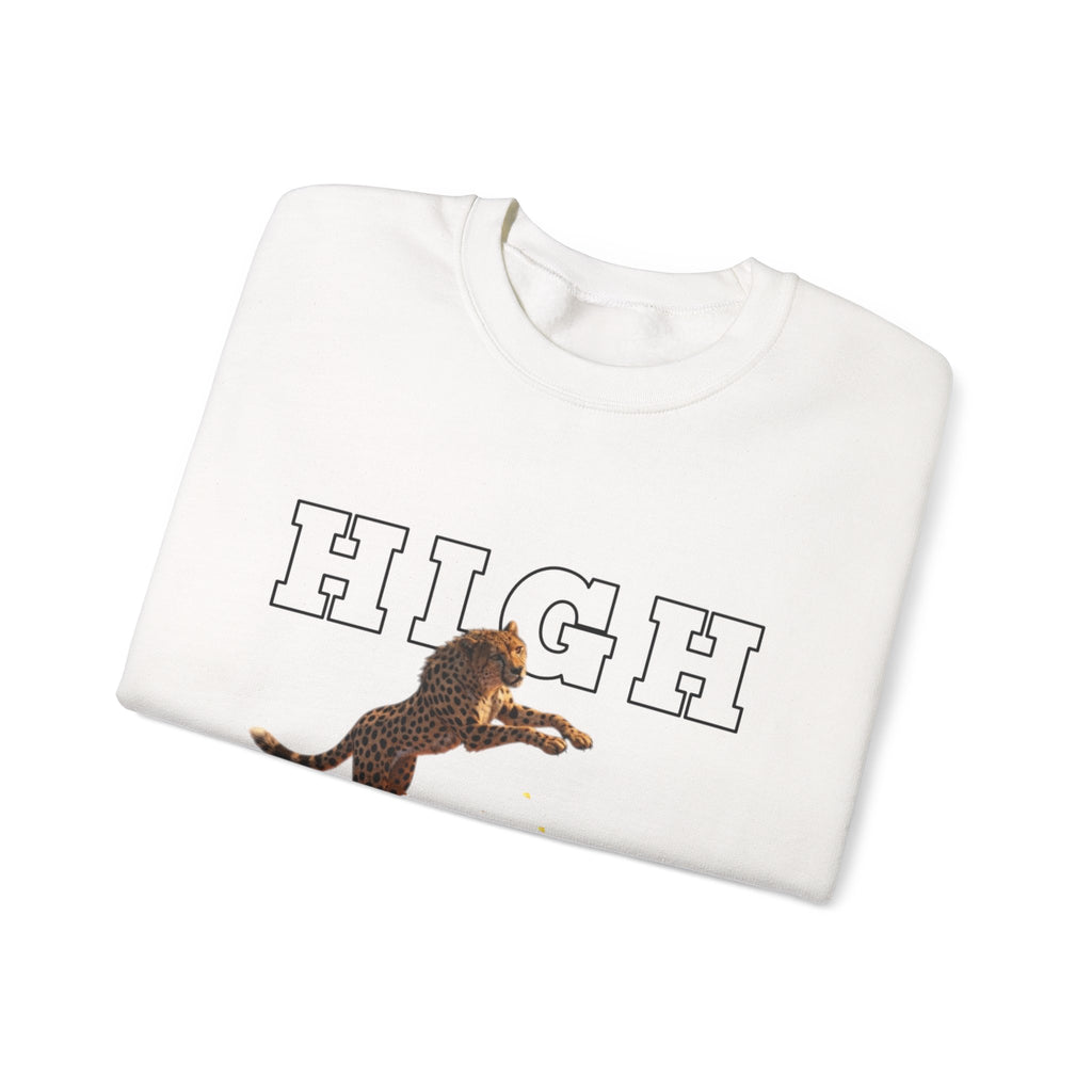 High Speed Crewneck Sweatshirt — Retro Dog Graphic Pullover