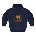 Martin Monogram Zip Hoodie — Personalized Initial M Full-Zip Sweatshirt