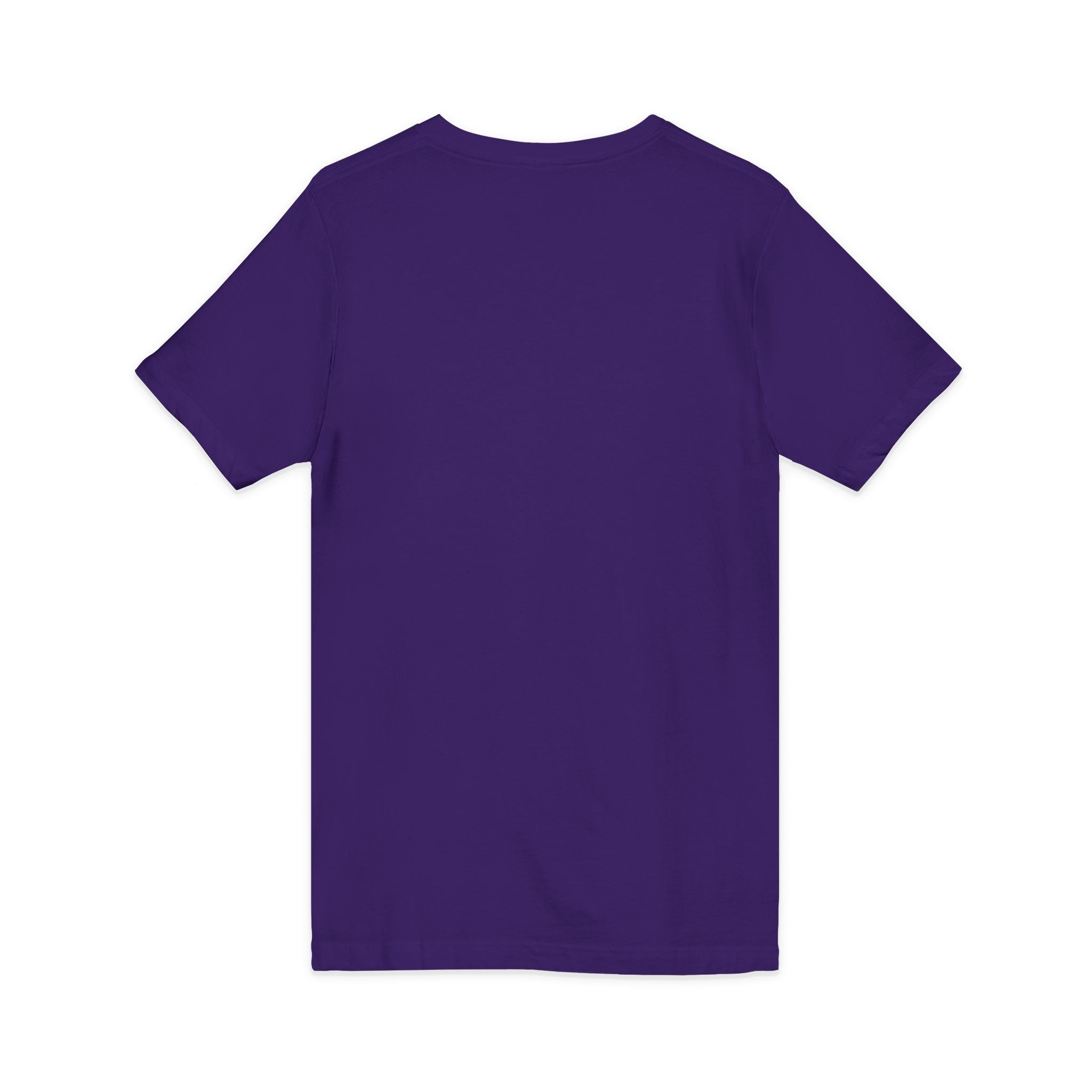 Innocent Graphic V-Neck Tee — Bold Orange 'I Innocent' Square Design