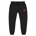 Embroidered Fleece Sweatpants — Minimal Monogram 'F' Cozy Joggers