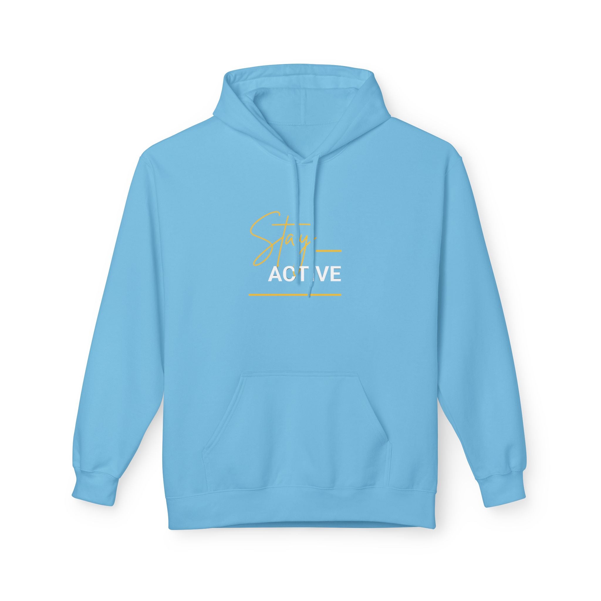 Stay Golden Hoodie — Minimal Script Graphic Casual Pullover