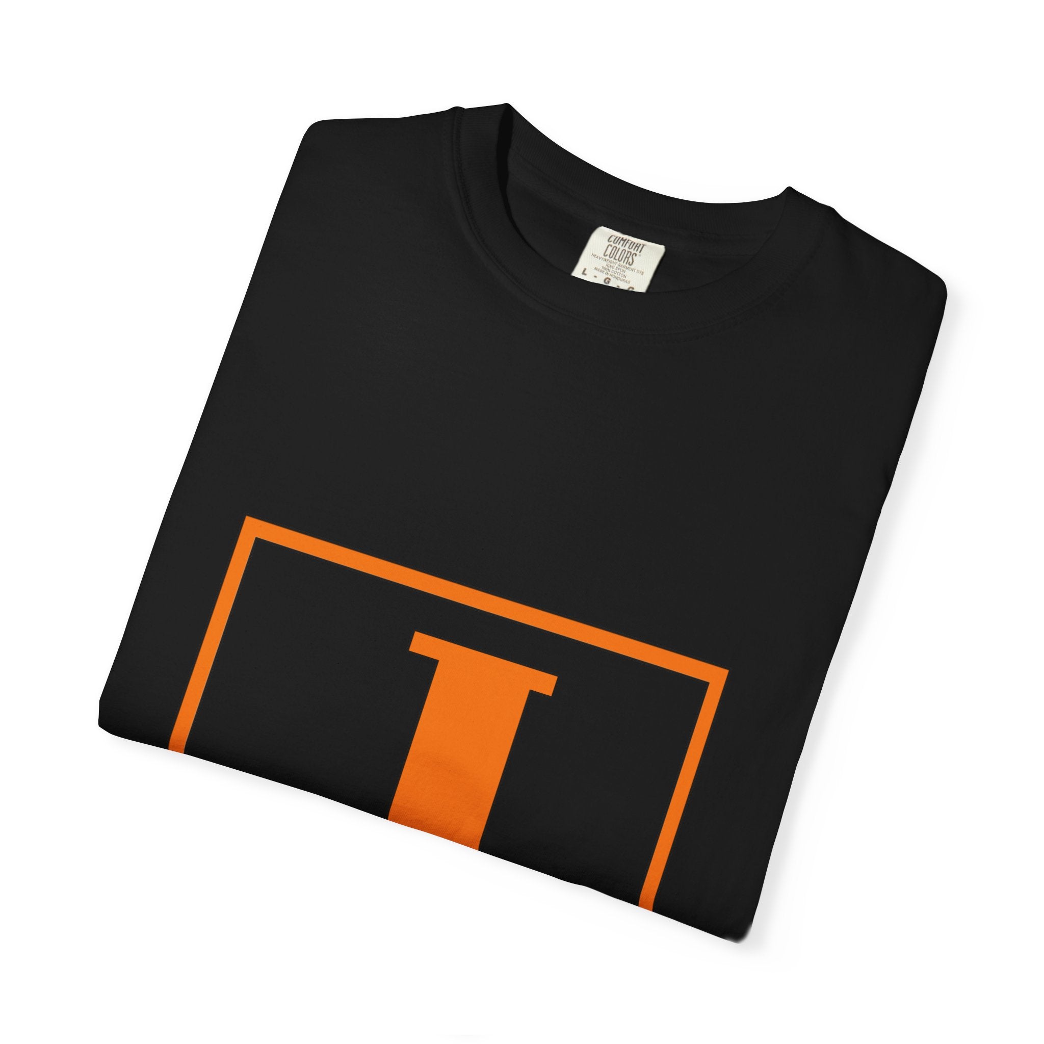 Jack Monogram T‑Shirt — Orange Initial Block Tee