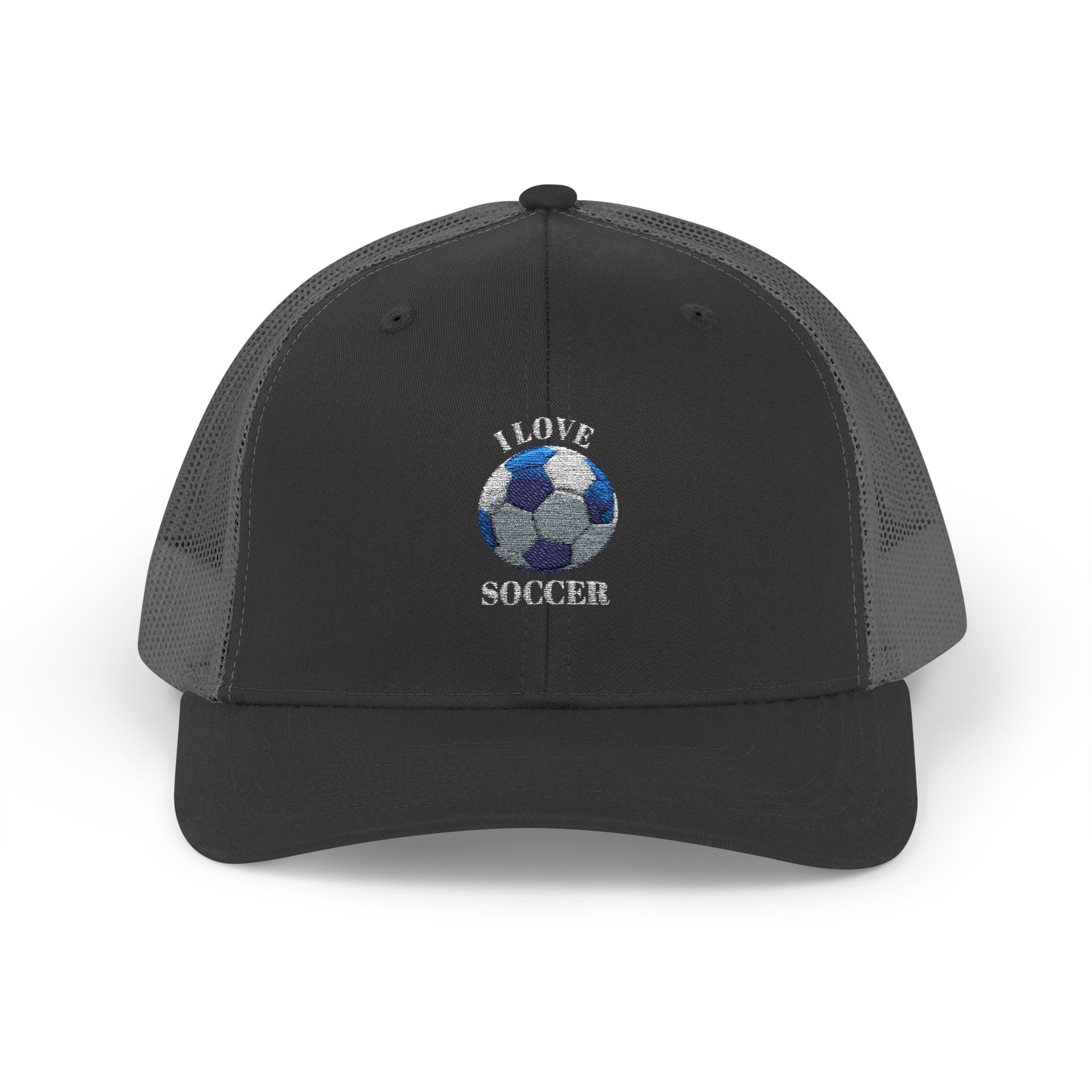 Soccer Mom Trucker Cap - Glitter Soccer Ball Snapback