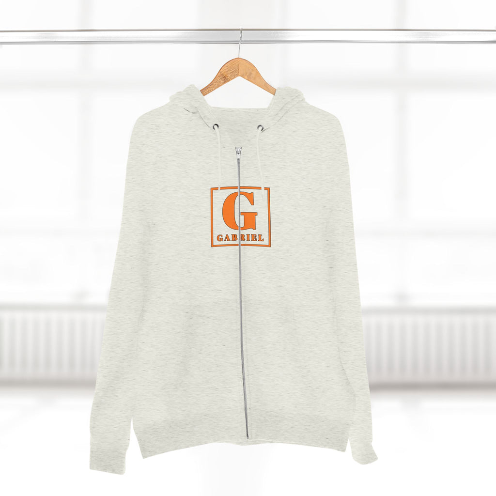 Gabriel Monogram Zip Hoodie — Personalized G Initial Sweatshirt