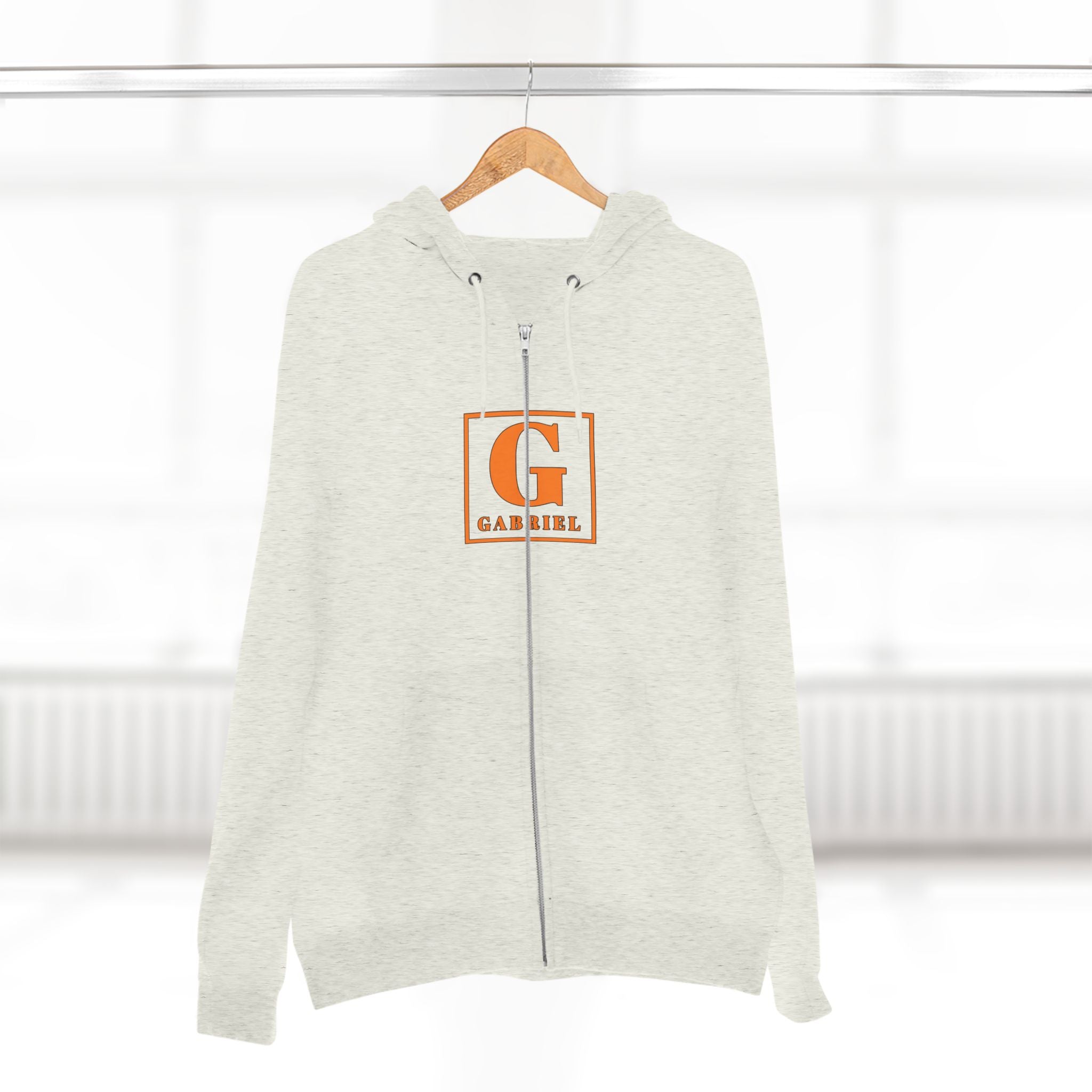 Gabriel Monogram Zip Hoodie — Personalized G Initial Sweatshirt