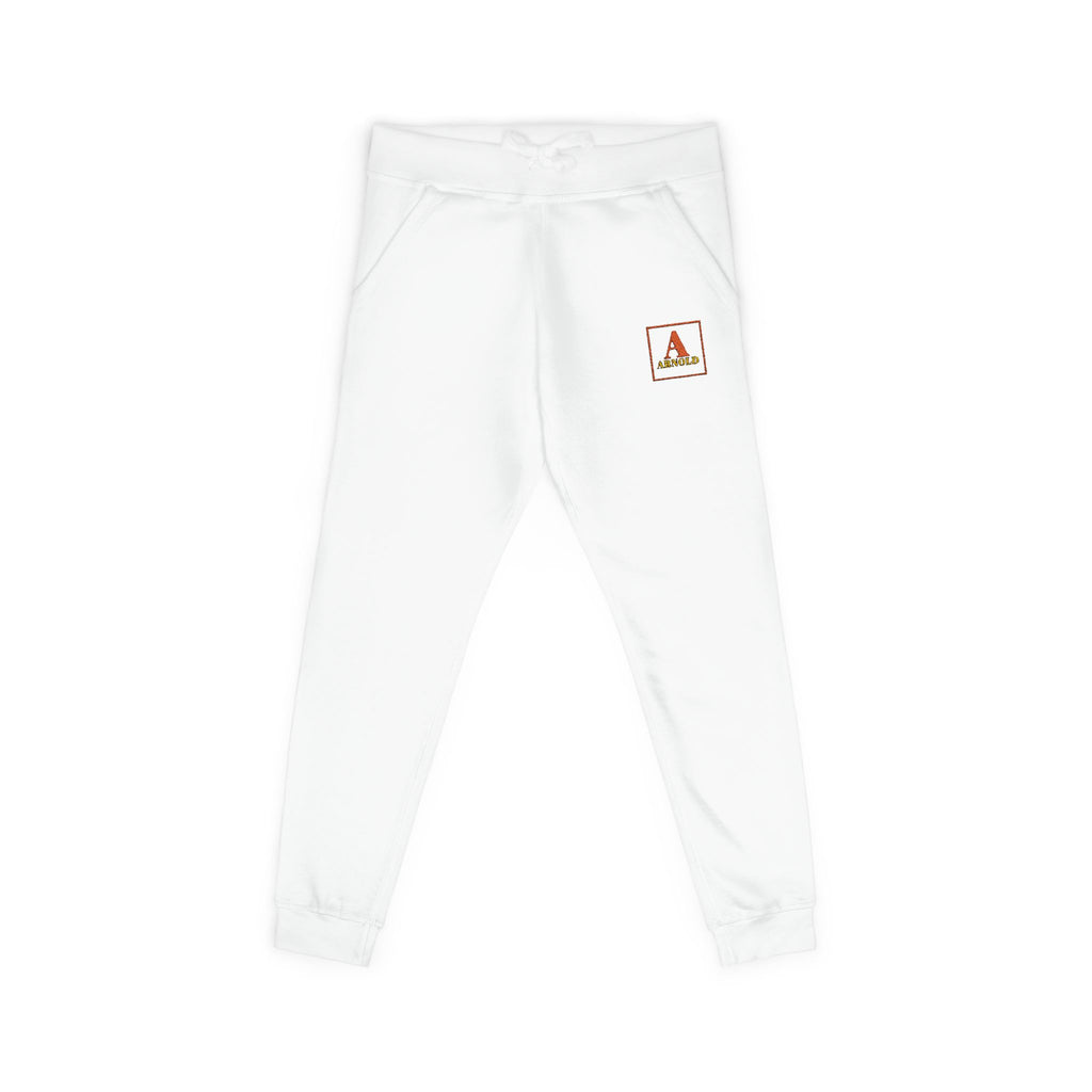 Embroidered Monogram 'A' Fleece Sweatpants — Cozy Personalized Joggers