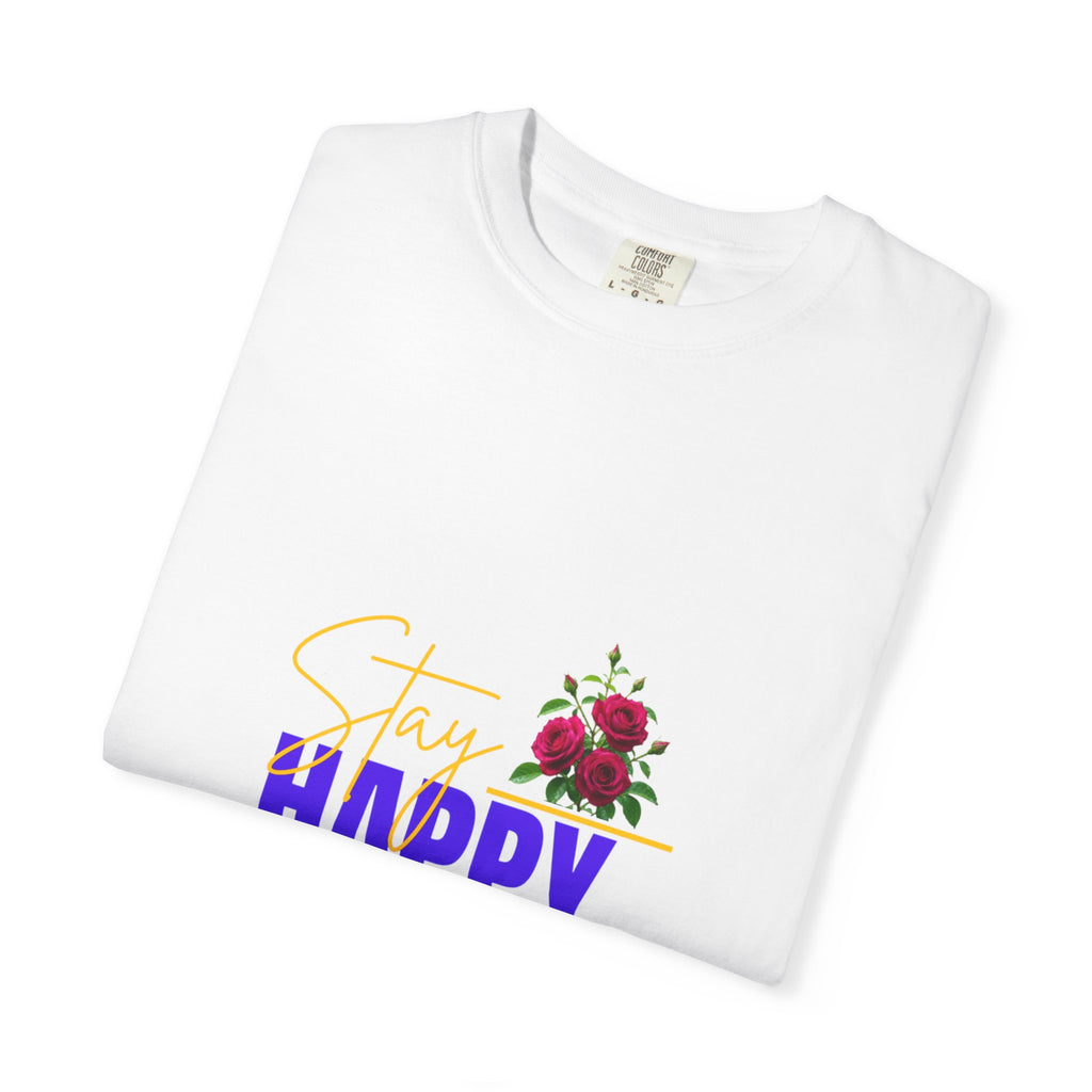 Stay Happy Floral T-Shirt