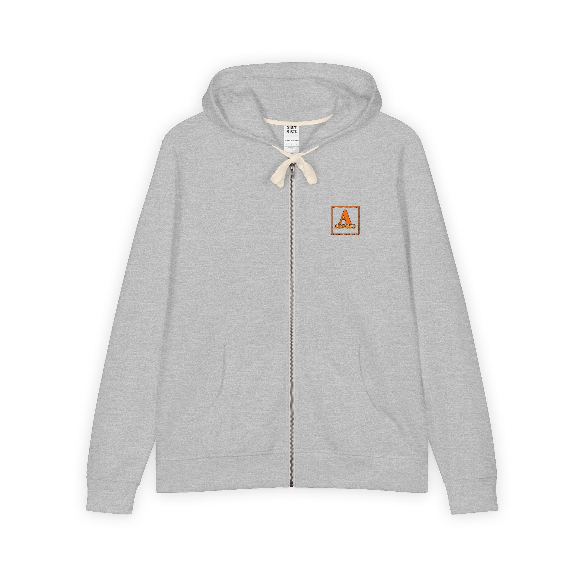 Men's Full-Zip Hoodie — Small Rustic Camper Patch Logo