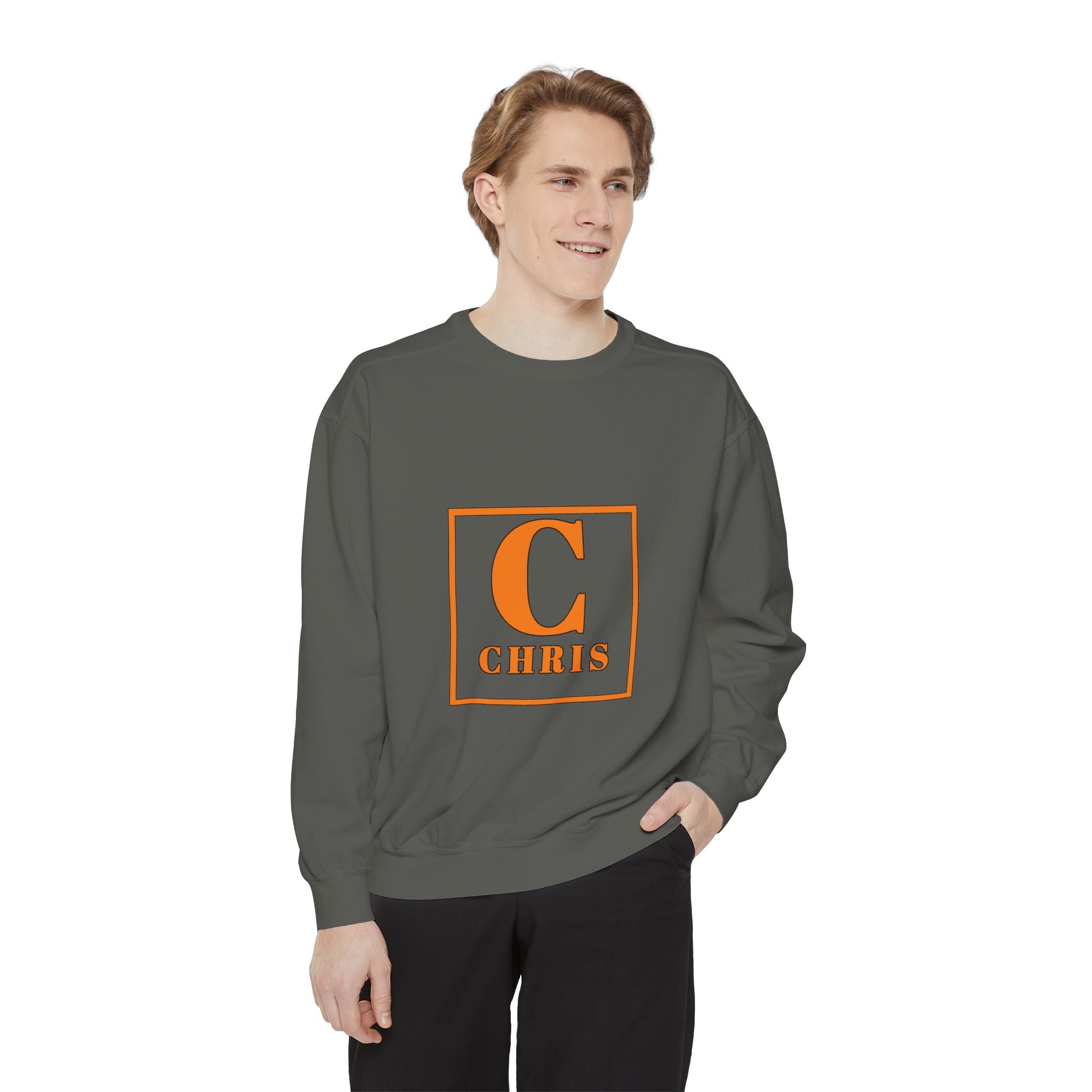 Personalized 'C' Initial Sweatshirt — Chris Monogram Crewneck