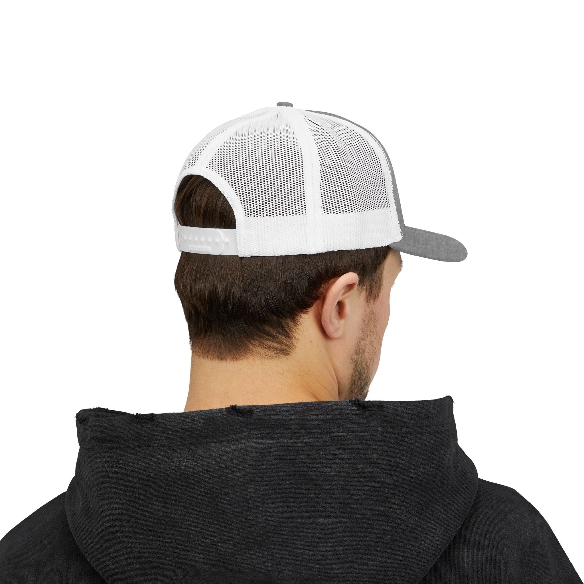 Trucker Cap — Be Happy Floral Embroidered Snapback