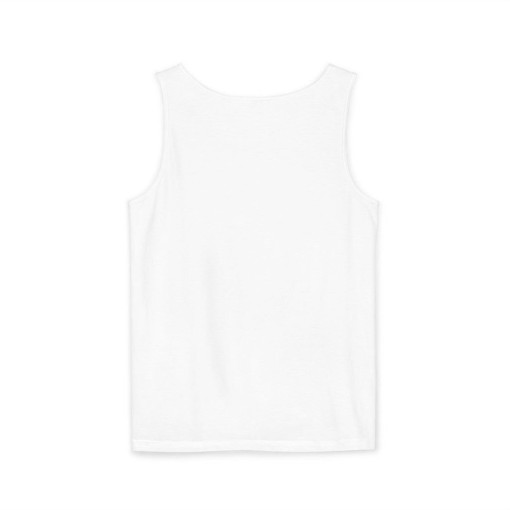 Ben Monogram Tank Top — Orange Initial B Vintage Box Graphic