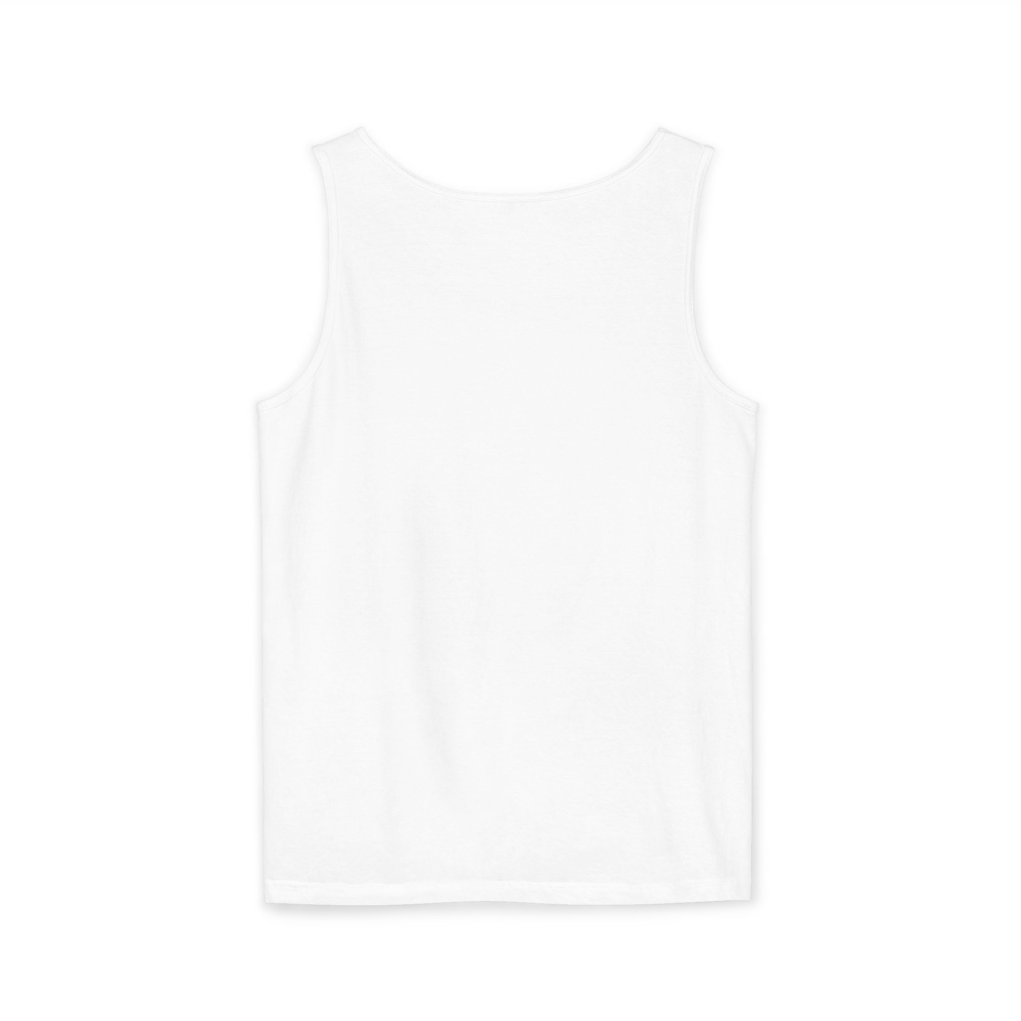Ben Monogram Tank Top — Orange Initial B Vintage Box Graphic