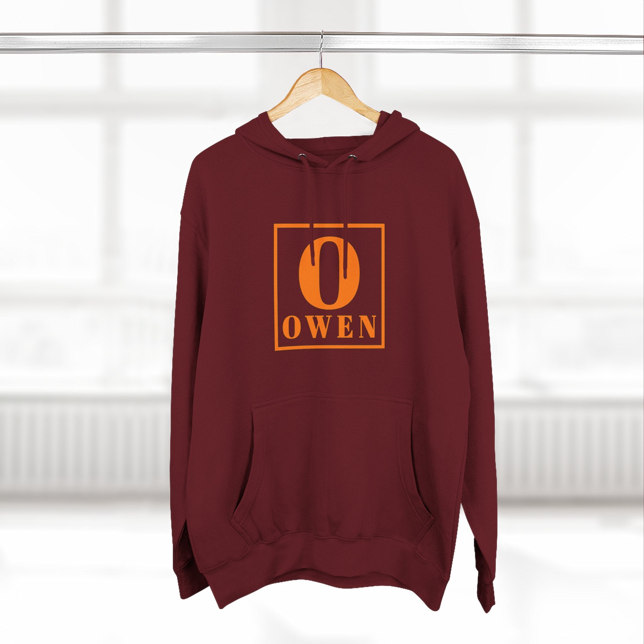Personalized Initial Hoodie — 'O' Owen Monogram Fleece Hoodie