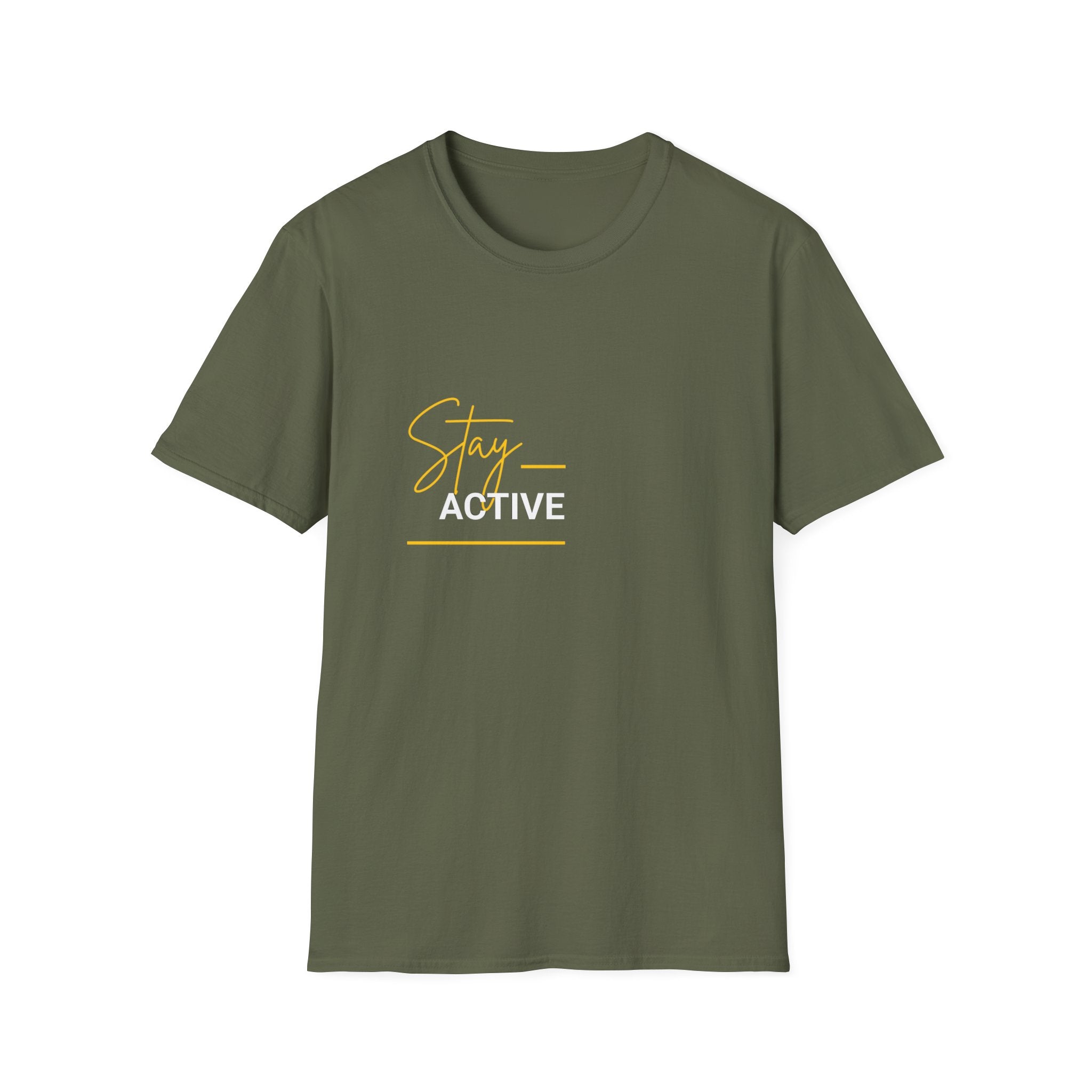 Stay Active T-Shirt — Motivational Fitness Graphic Tee