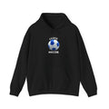 Soccer Ball Hoodie - Minimal Blue Football Graphic Pullover