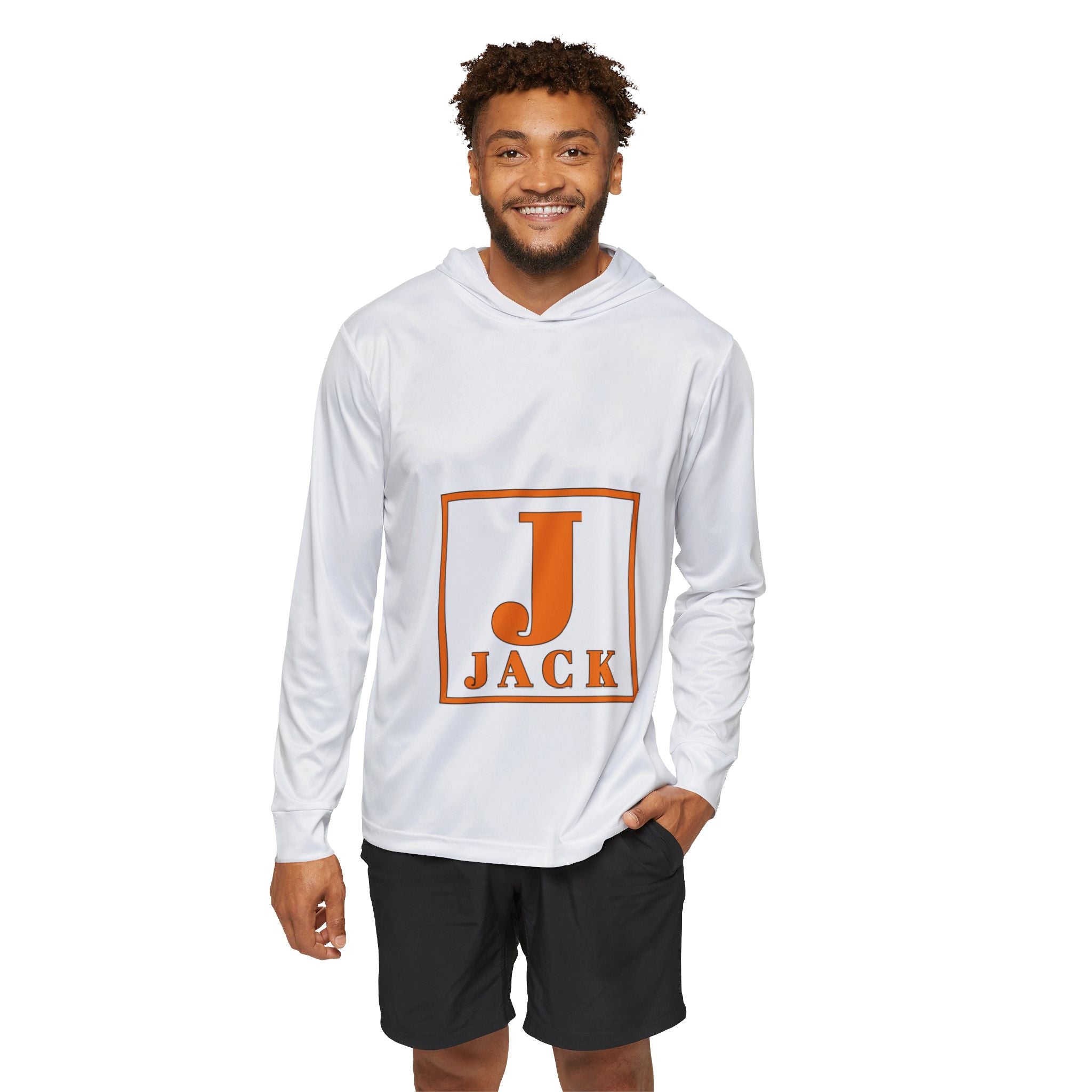Men's Personalized Sports Warmup Hoodie — 'JACK' Monogram Athletic Pullover