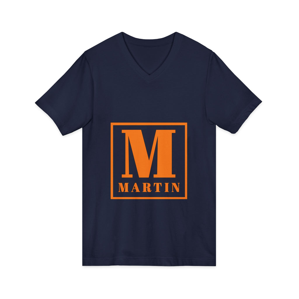 Monogram M Martin V-Neck Tee — Personalized Initial Shirt
