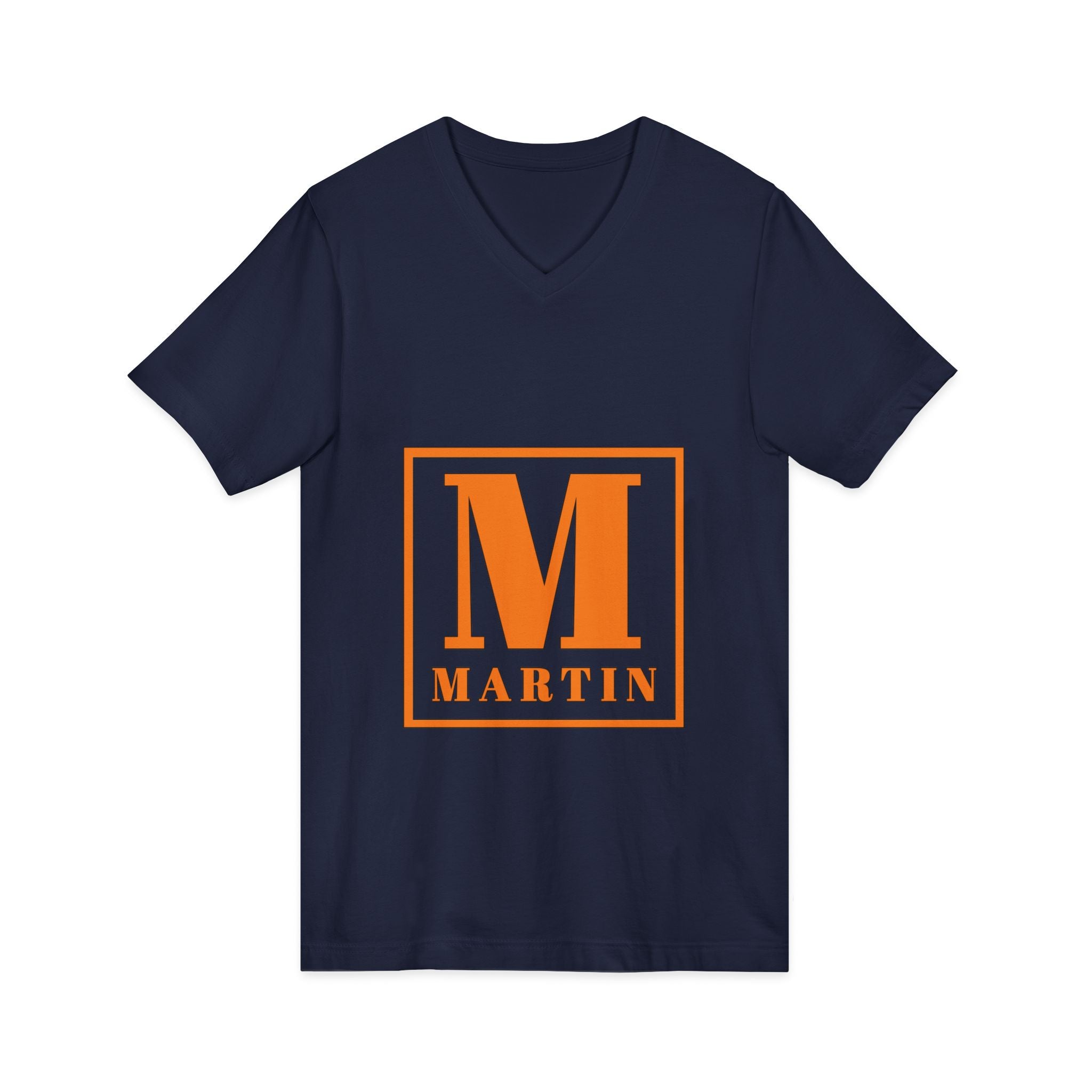 Monogram M Martin V-Neck Tee — Personalized Initial Shirt