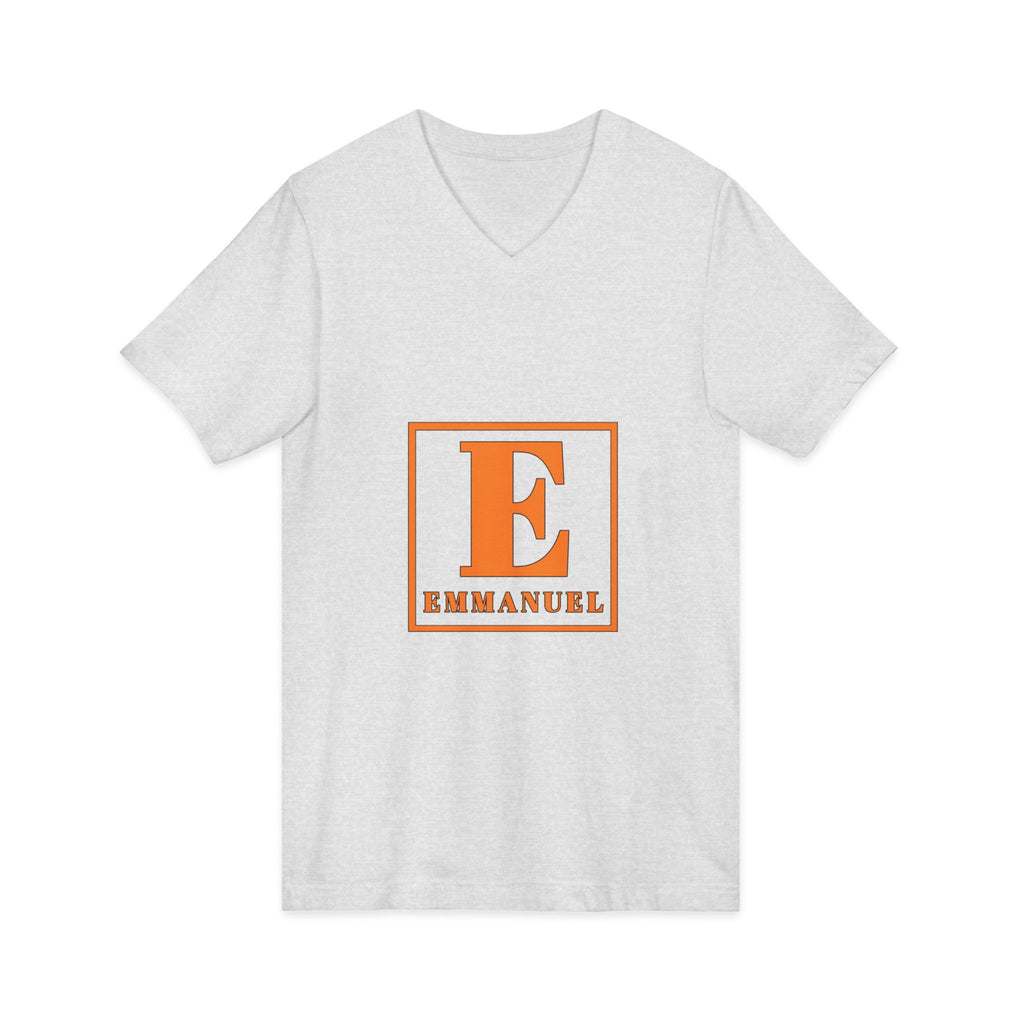 Emmanuel Monogram V-Neck Tee