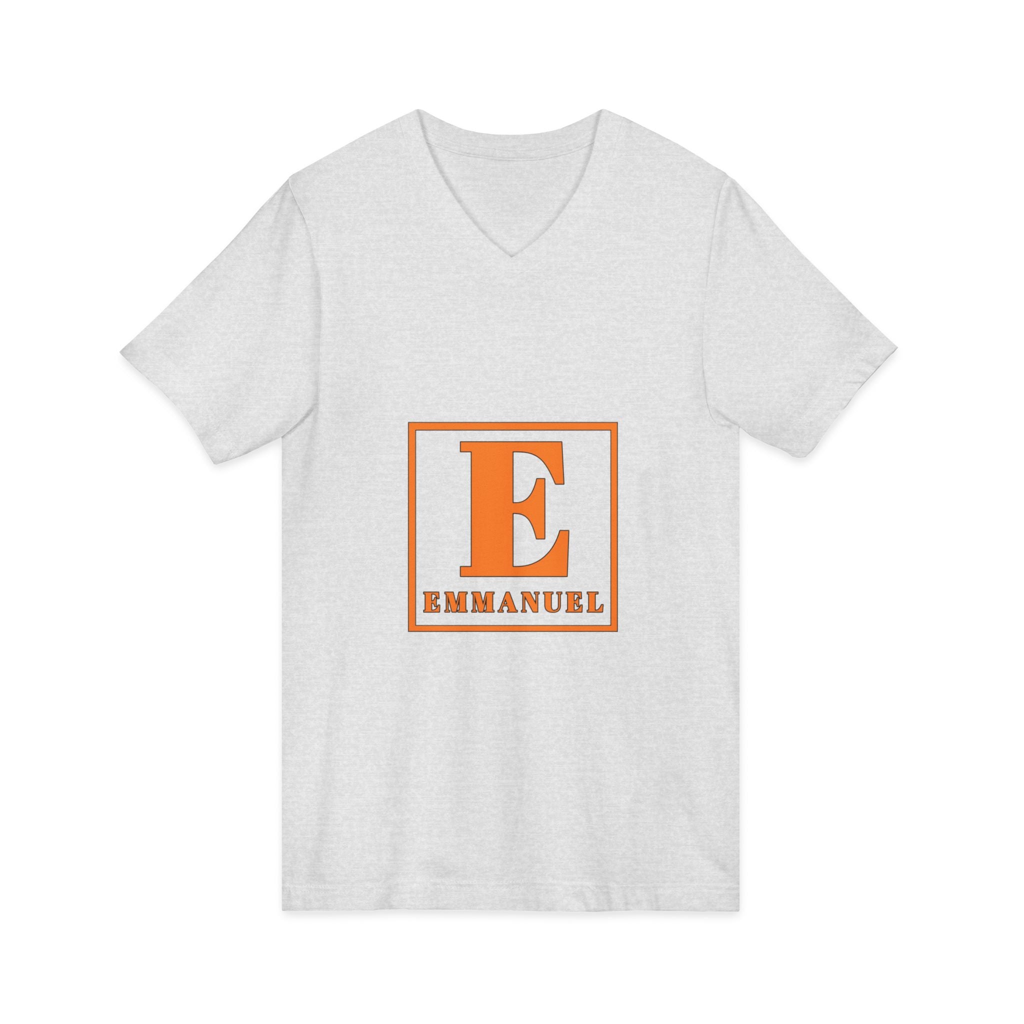 Emmanuel Monogram V-Neck Tee