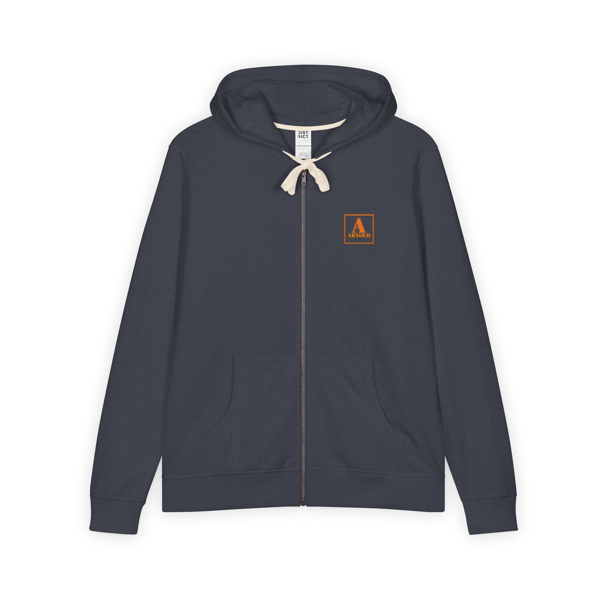 Men's Full-Zip Hoodie — Small Rustic Camper Patch Logo