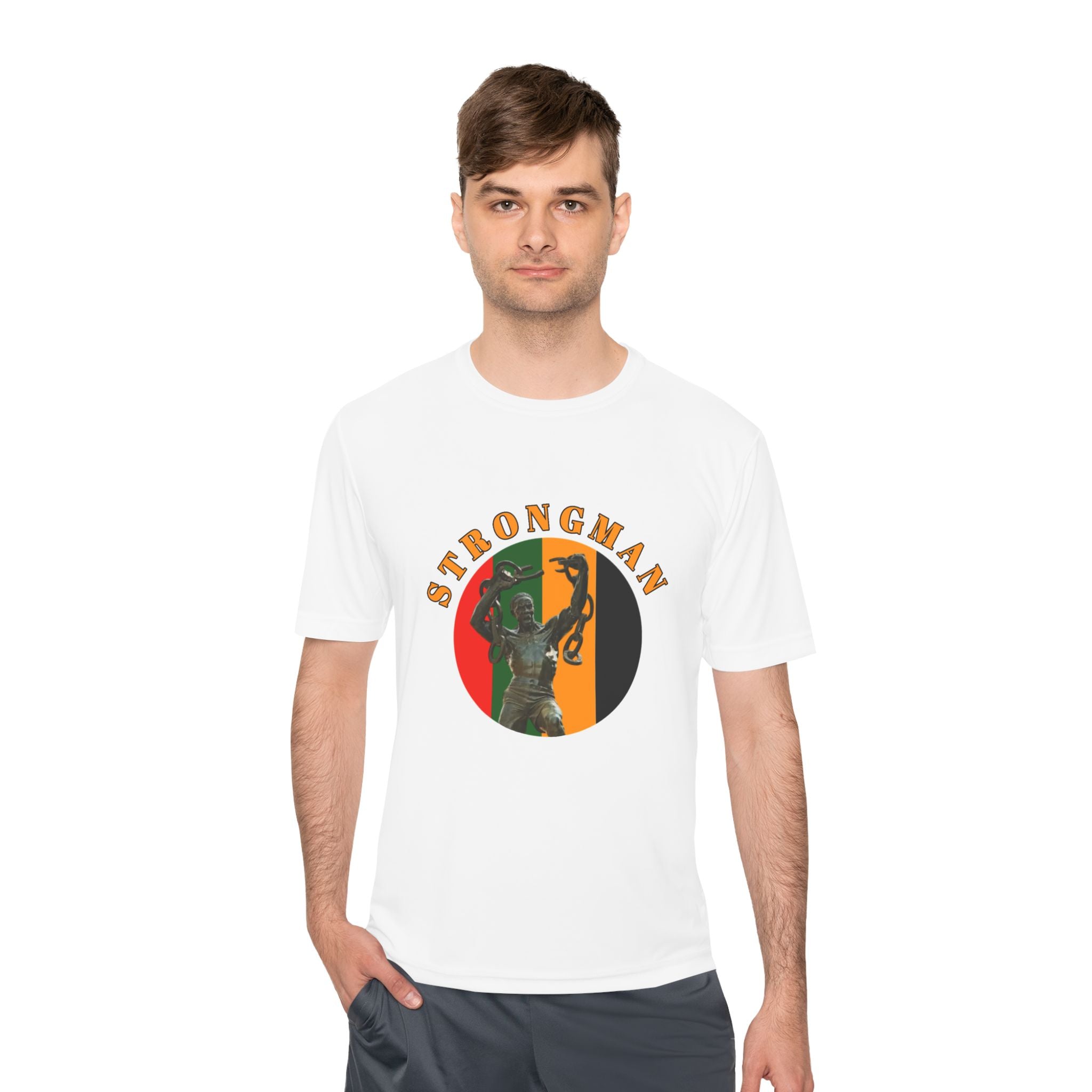 Strongman Kettlebell Tee — Athletic Moisture‑Wicking Gym Shirt