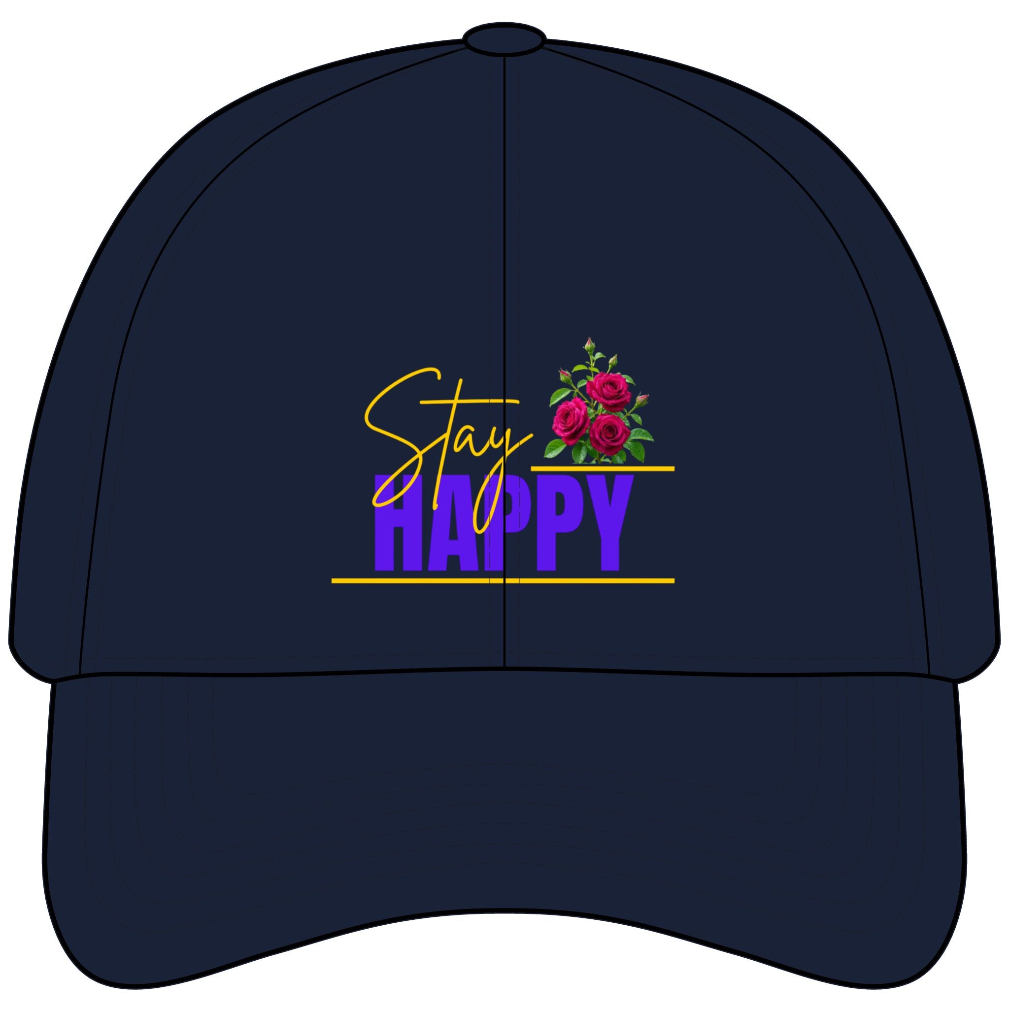 Happy Floral Snapback Cap