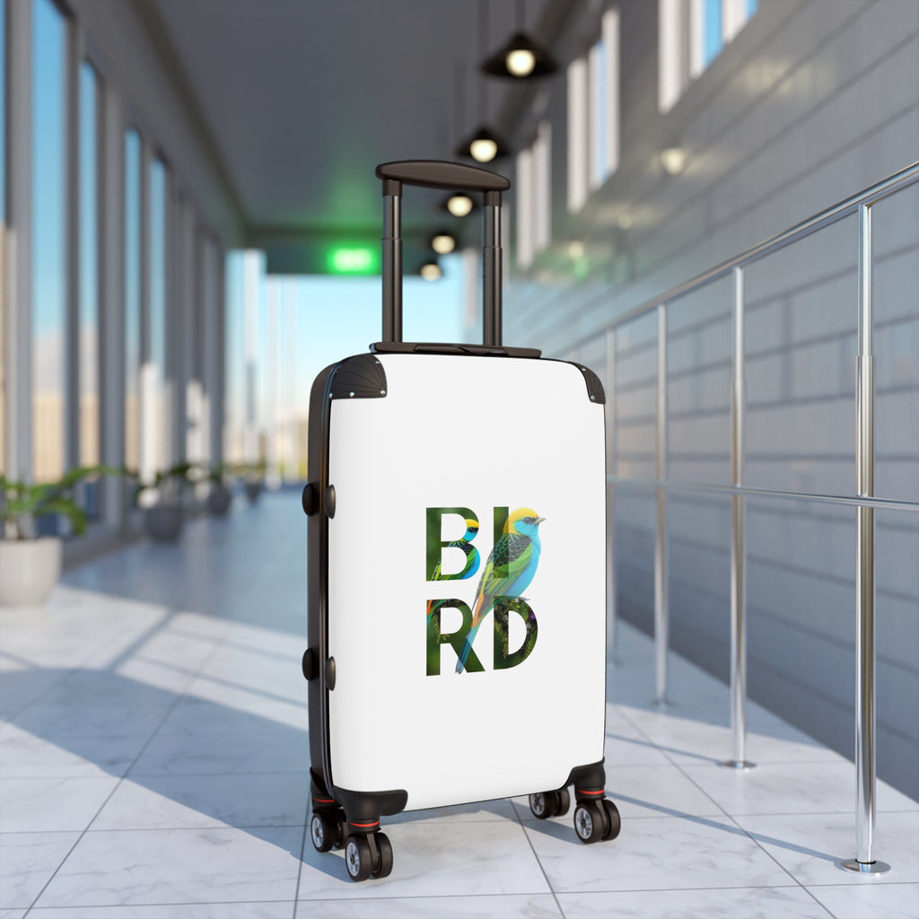 Bird Typography Carry-On Suitcase – Colorful Nature Travel Luggage