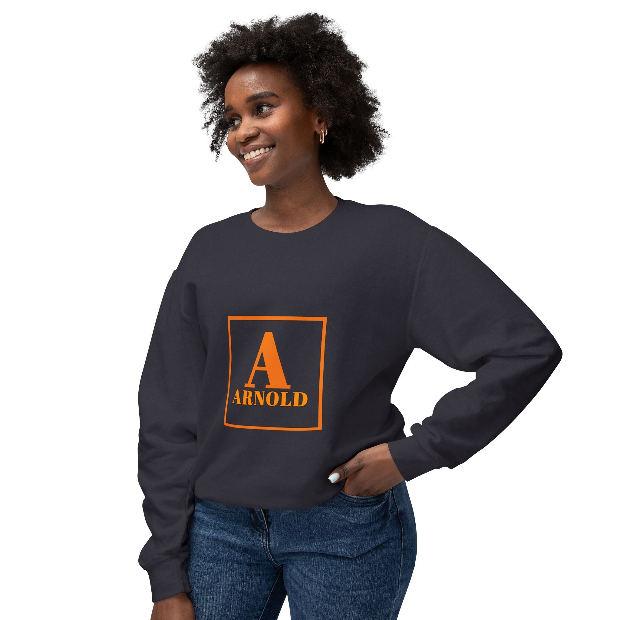 Arnold Monogram Crewneck Sweatshirt — Personalized Initial A Design