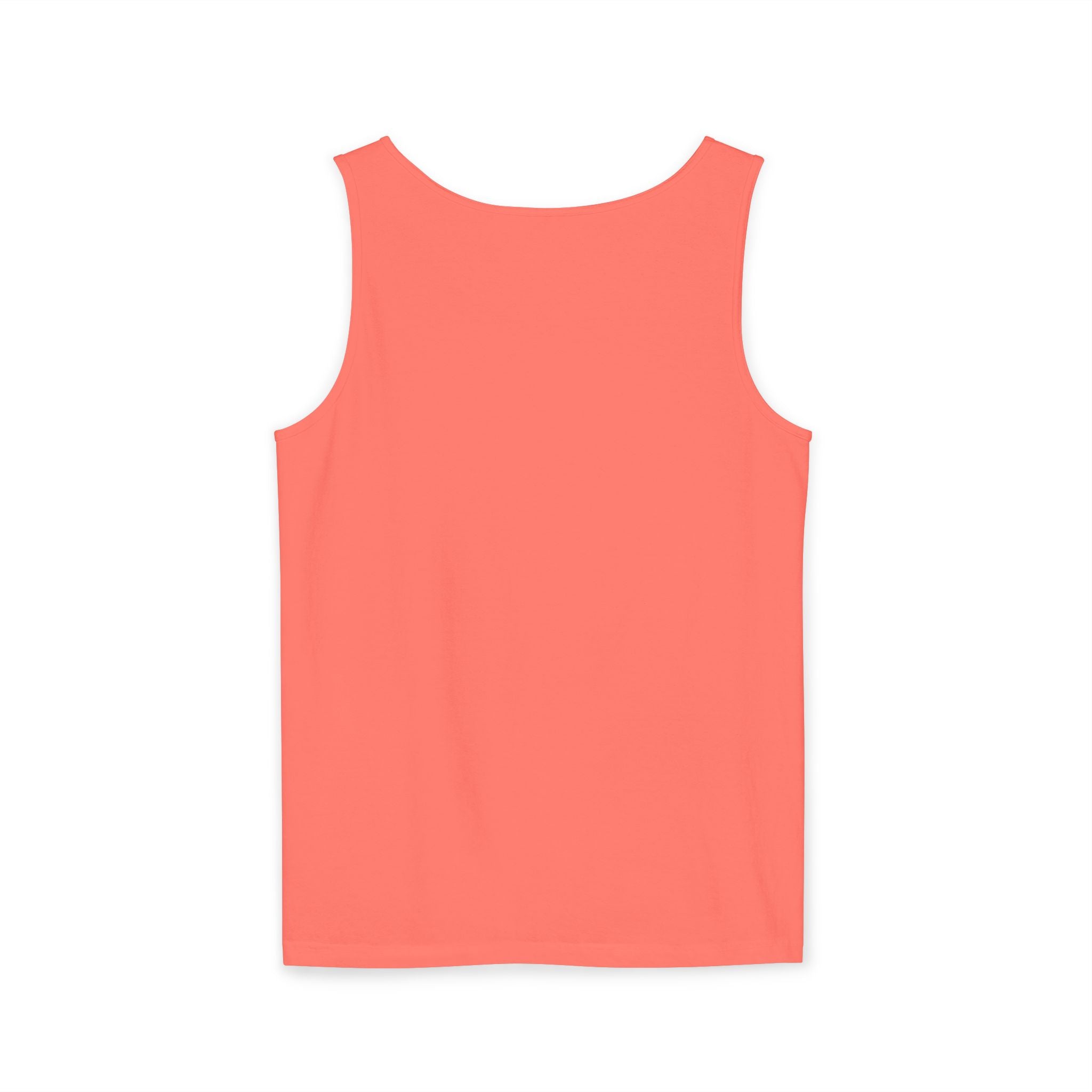 Ben Monogram Tank Top — Orange Initial B Vintage Box Graphic