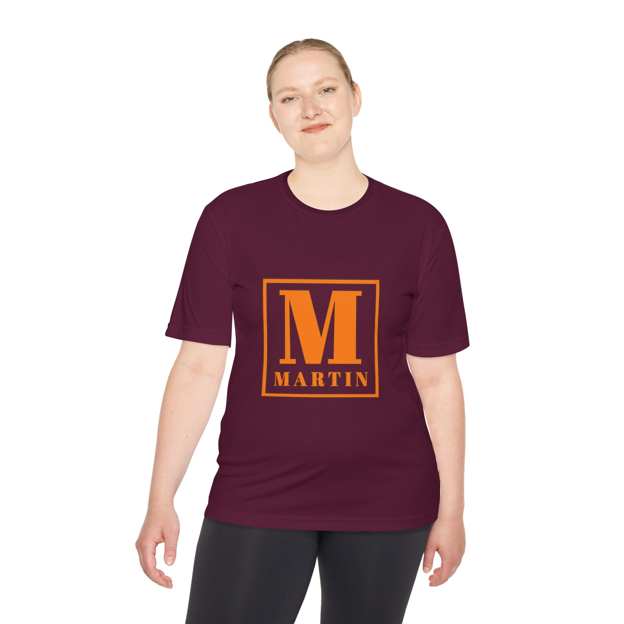 Personalized 'M' Monogram Tee — Martin Initial Square Graphic