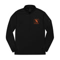 Embroidered 'N' Crest Quarter-Zip Pullover