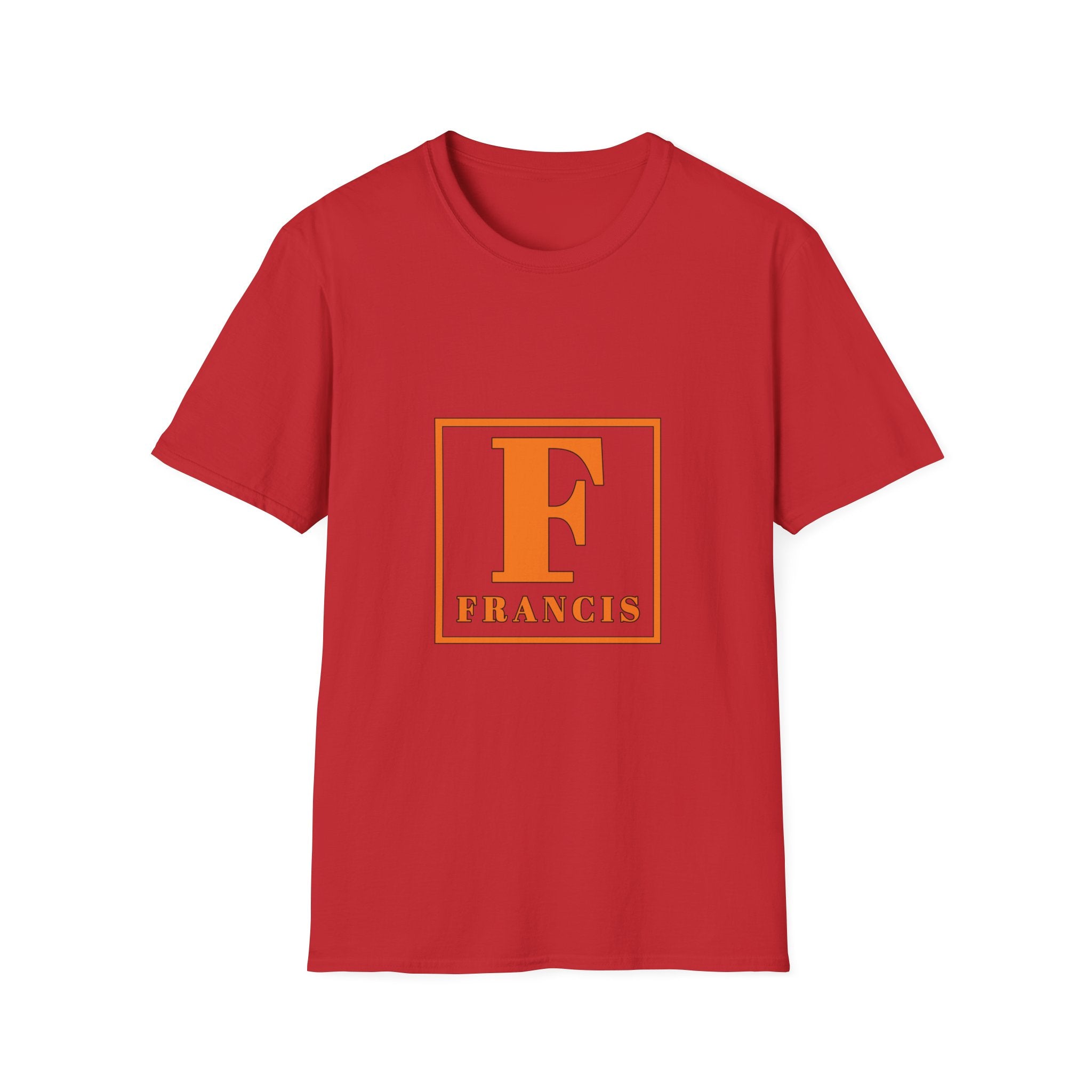 Monogram F Initial T-Shirt — Personalized 'Francis' Vintage Block Letter Tee