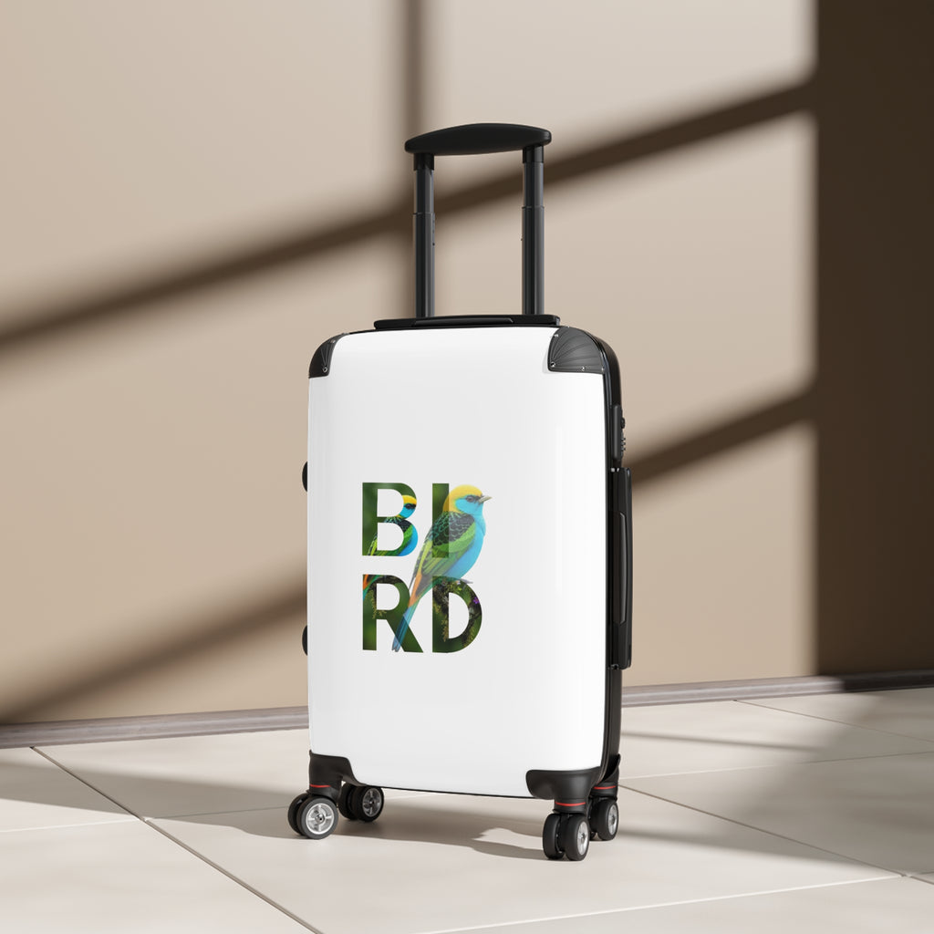 Bird Typography Carry-On Suitcase – Colorful Nature Travel Luggage