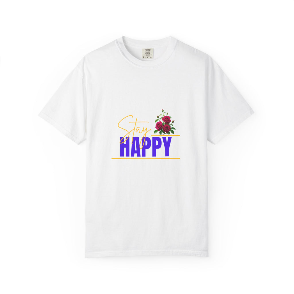 Stay Happy Floral T-Shirt