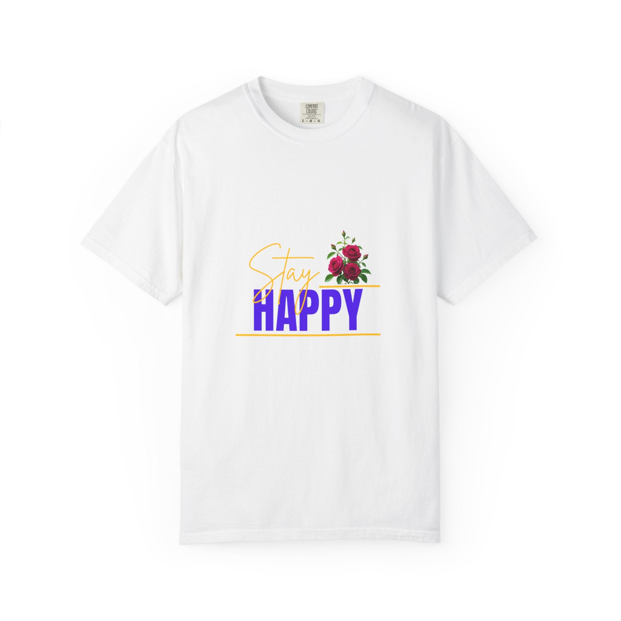 Stay Happy Floral T-Shirt