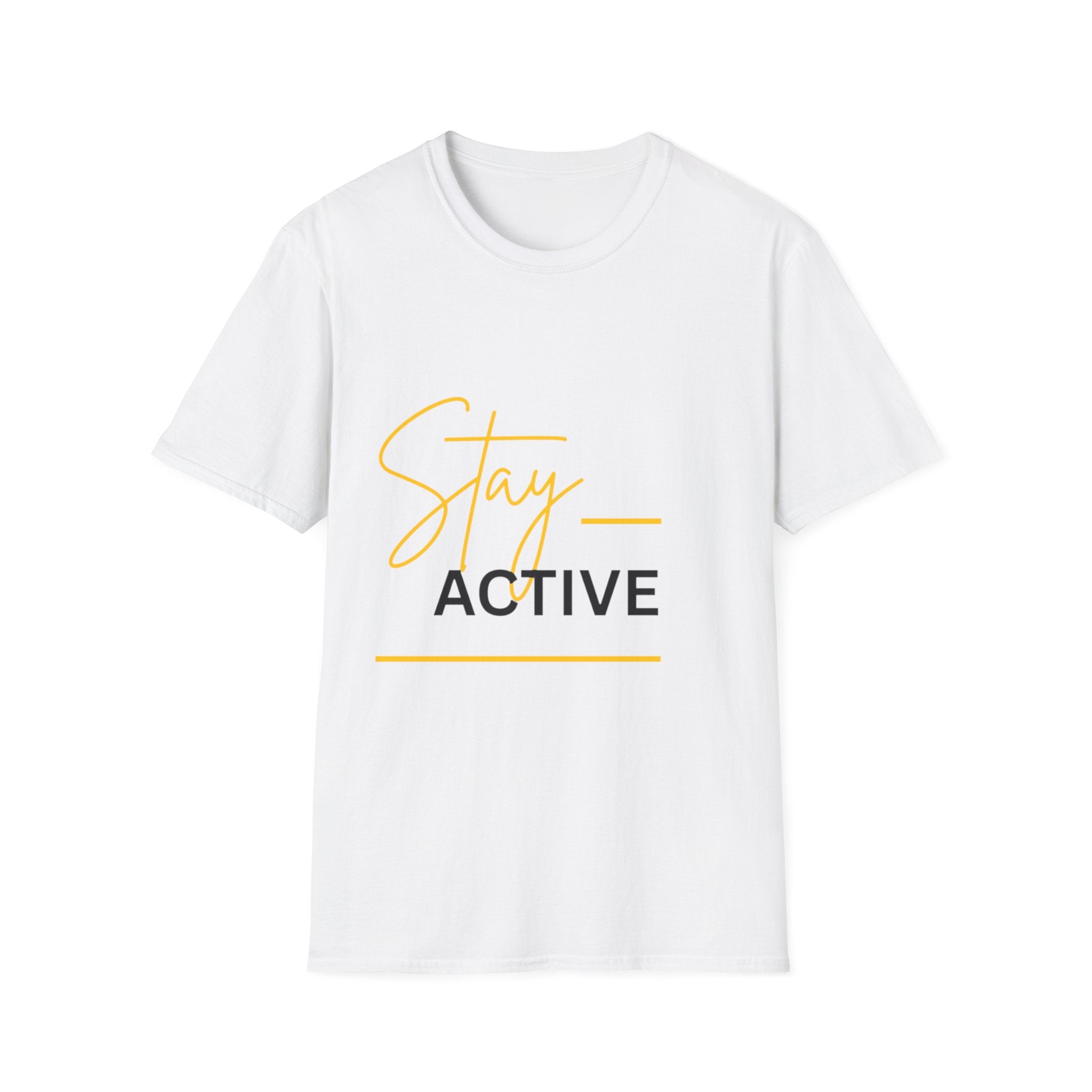 Stay Active T-Shirt — Motivational Fitness Tee