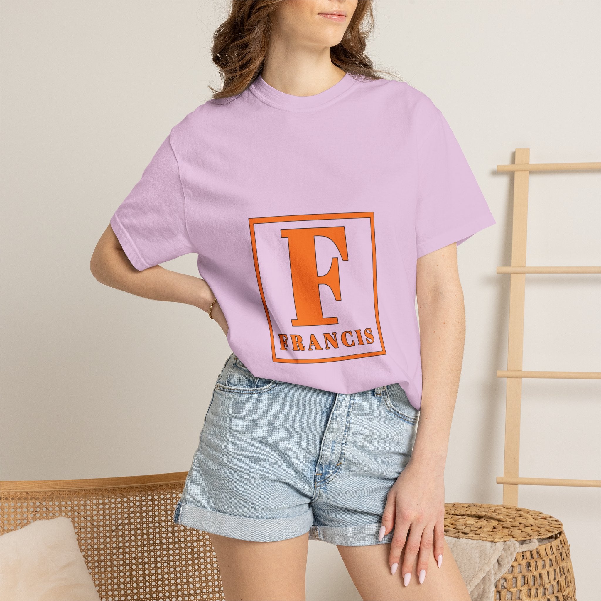Francis Monogram T-Shirt — Vintage Block Initial Tee