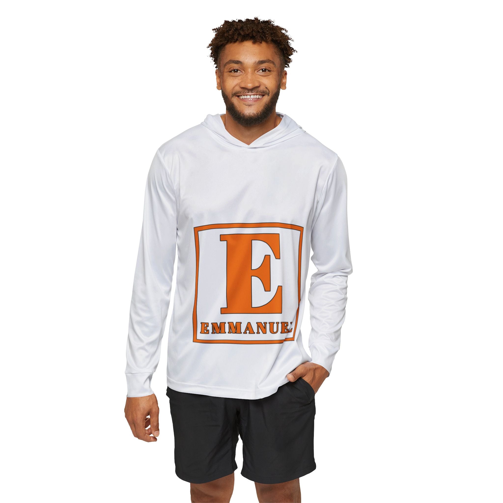 Emmanuel E Letter Sports Warmup Hoodie