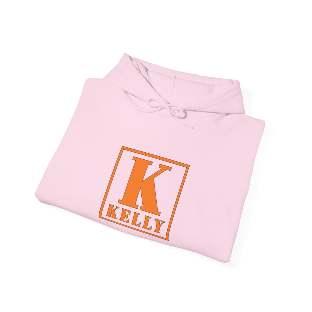 Kelly Monogram Hoodie — Orange K Initial Personalized Sweatshirt