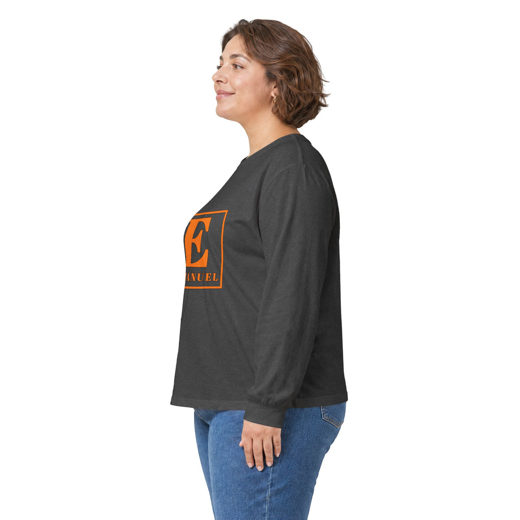 Emmanuel Monogram Long Sleeve Tee — Classic Initial E Shirt