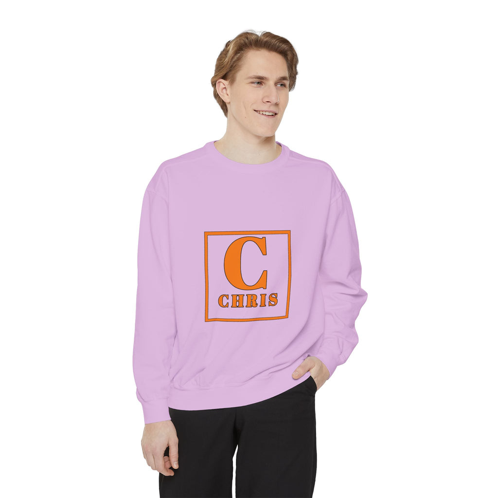 Personalized 'C' Initial Sweatshirt — Chris Monogram Crewneck