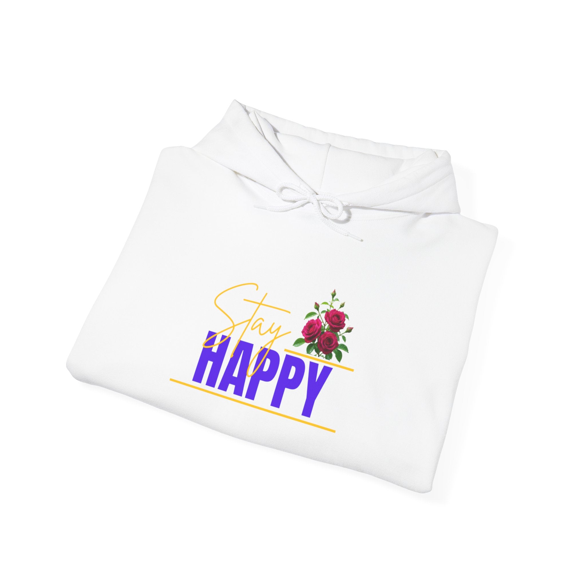Happy Floral Hoodie — "Choose Happy" Graphic Sweatshirt