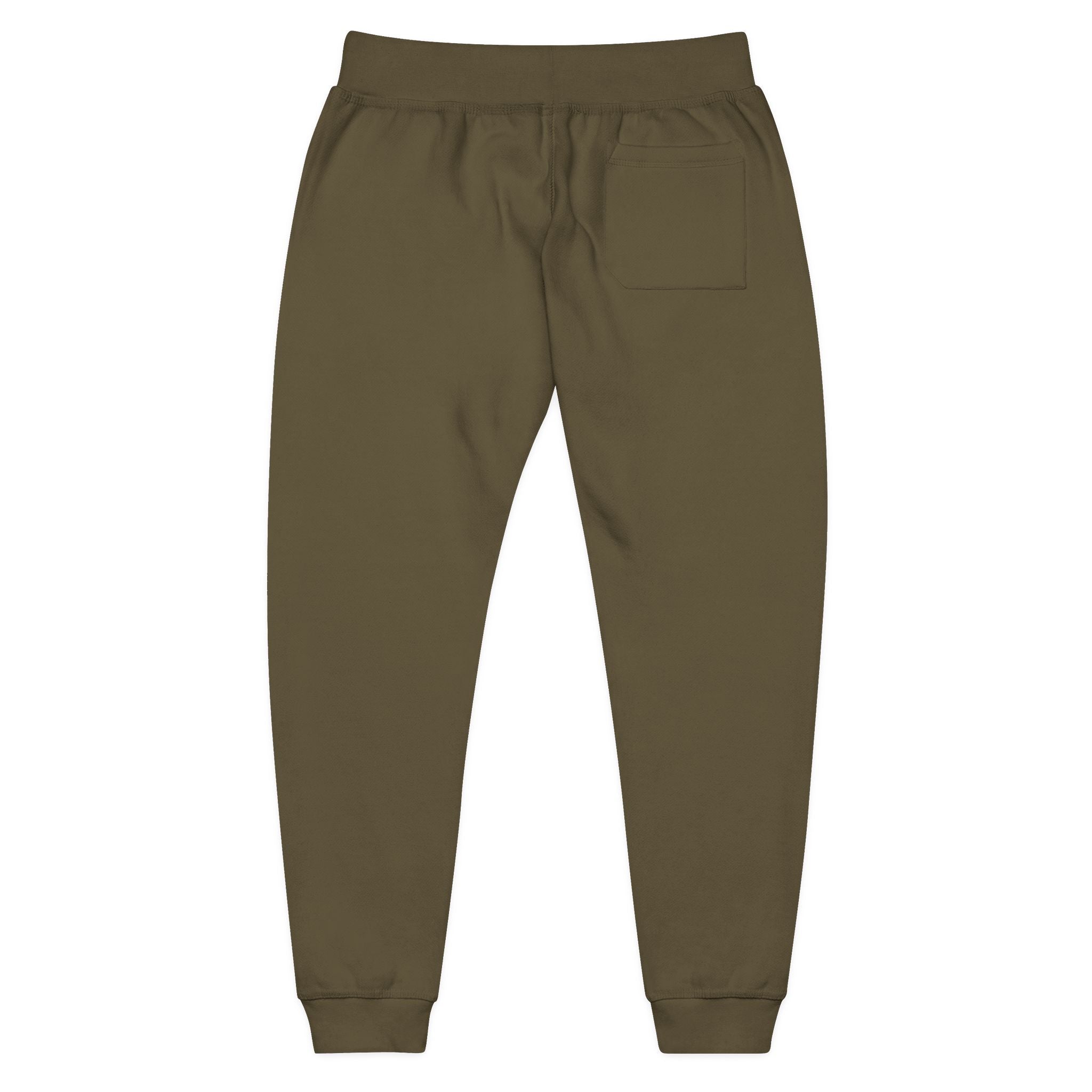 Embroidered Minimal Logo Fleece Sweatpants — Cozy Casual Lounge Joggers