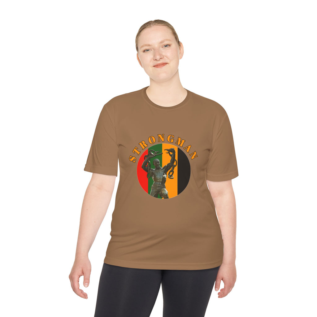Strongman Kettlebell Tee — Athletic Moisture‑Wicking Gym Shirt