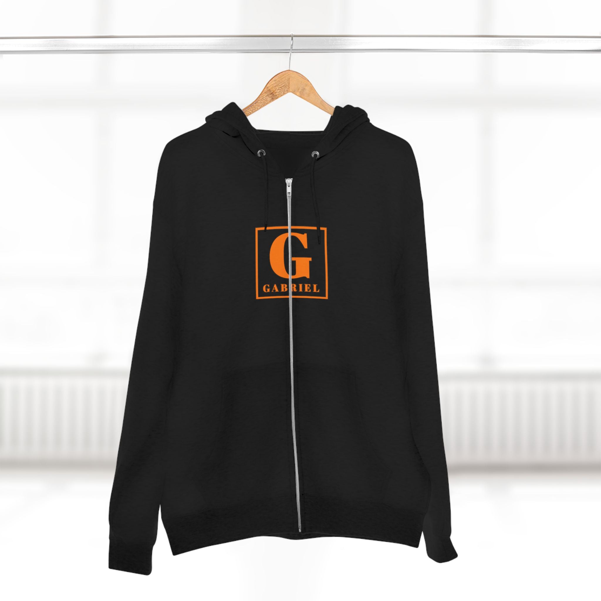Gabriel Monogram Zip Hoodie — Personalized G Initial Sweatshirt