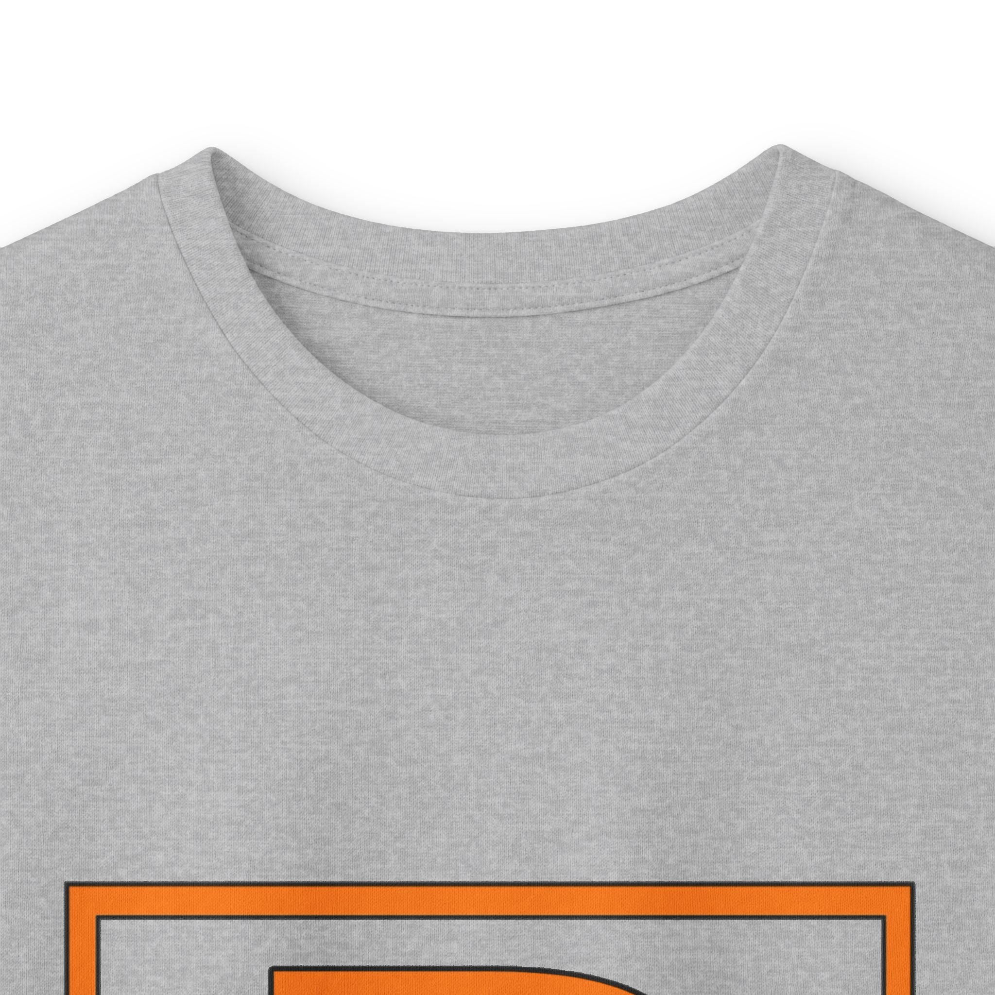 Patrick Monogram Long Sleeve Tee — Orange Block Initial P