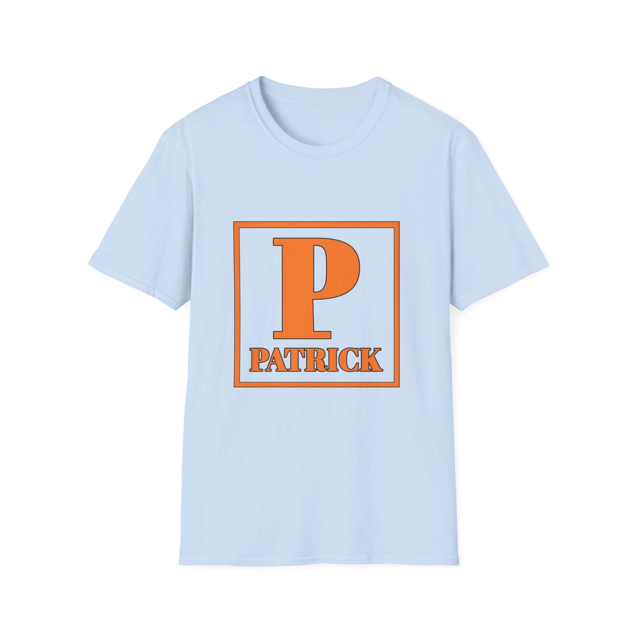 Personalized Initial 'P' T-Shirt – Bold Monogram Patrick Tee