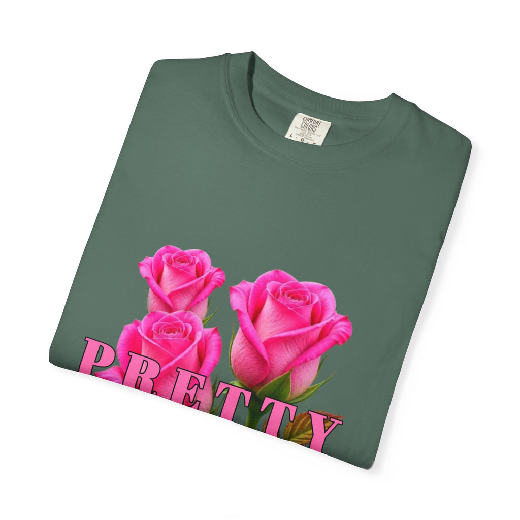 Pretty Lady T-Shirt — Pink Rose Graphic Tee