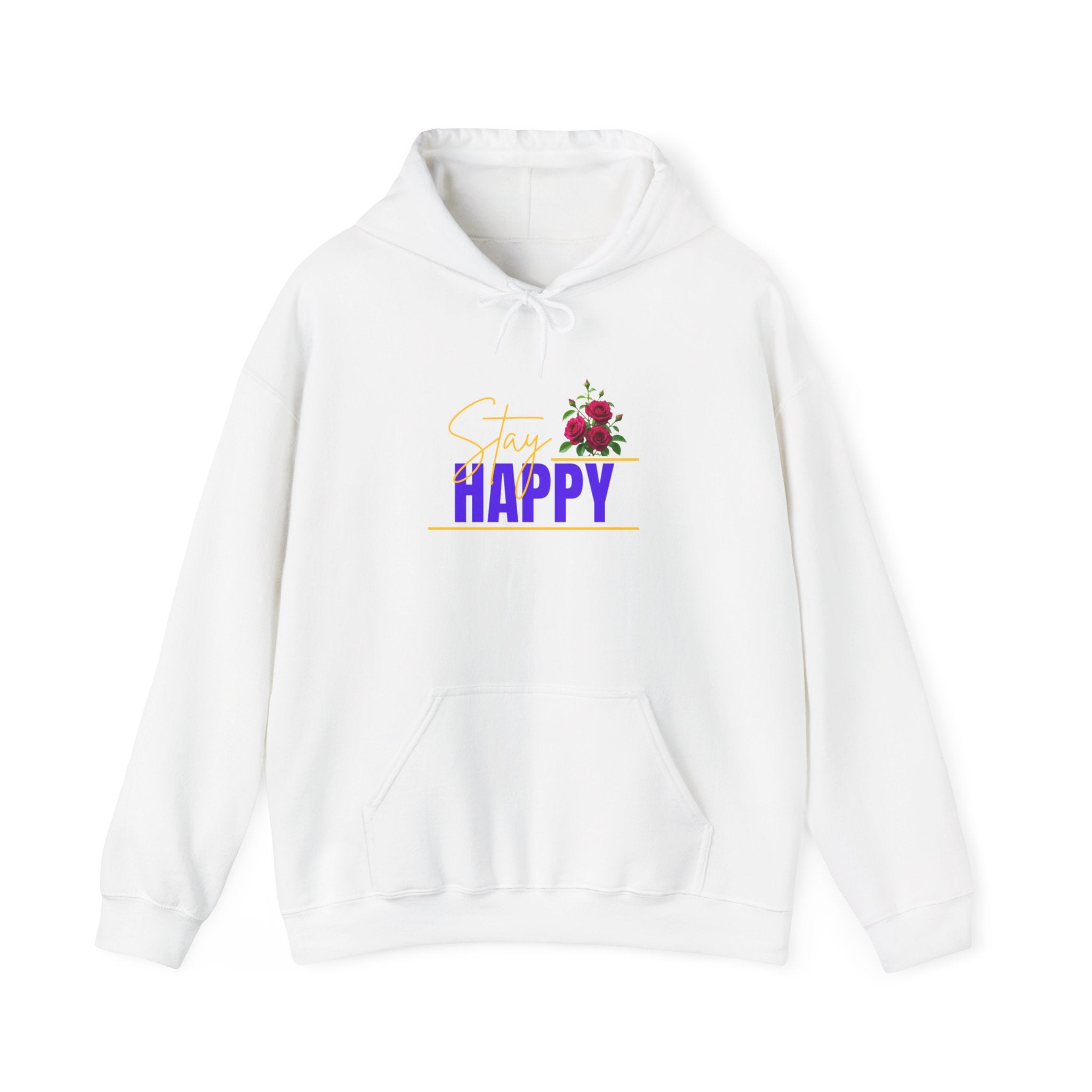 Happy Floral Hoodie — "Choose Happy" Graphic Sweatshirt